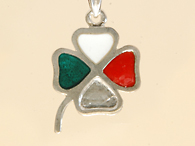 Quadrifoglio Sterling Silver Neckless  (for Men)