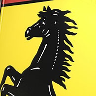 Ferrari Emblem Sign Boad with Frame by Carrozzeria ZANASI