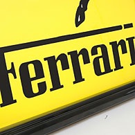 Ferrari Emblem Sign Boad with Frame by Carrozzeria ZANASI