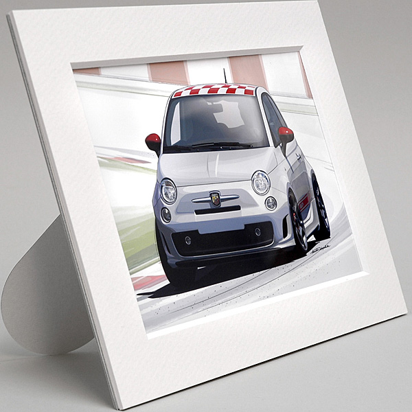 NEW FIAT 500 ABARTH (Gray) Illustration by Kenichi Hayashibe