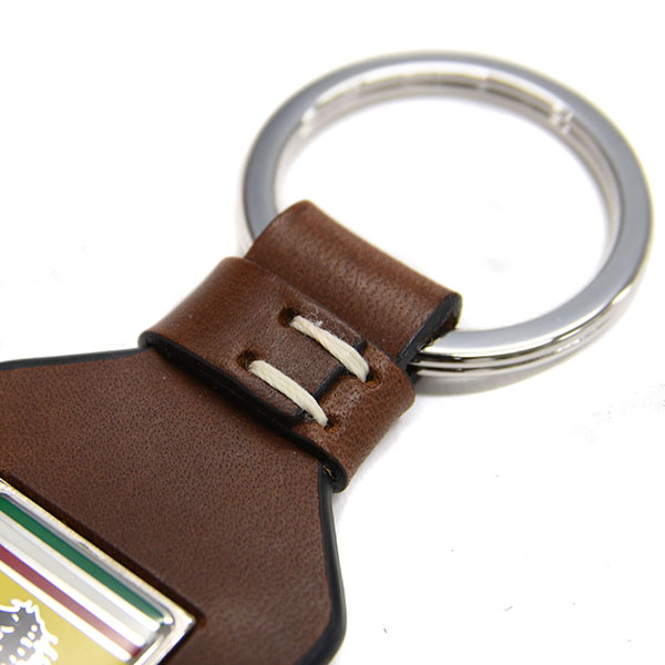 Ferrari Leather Keyring(Brown)