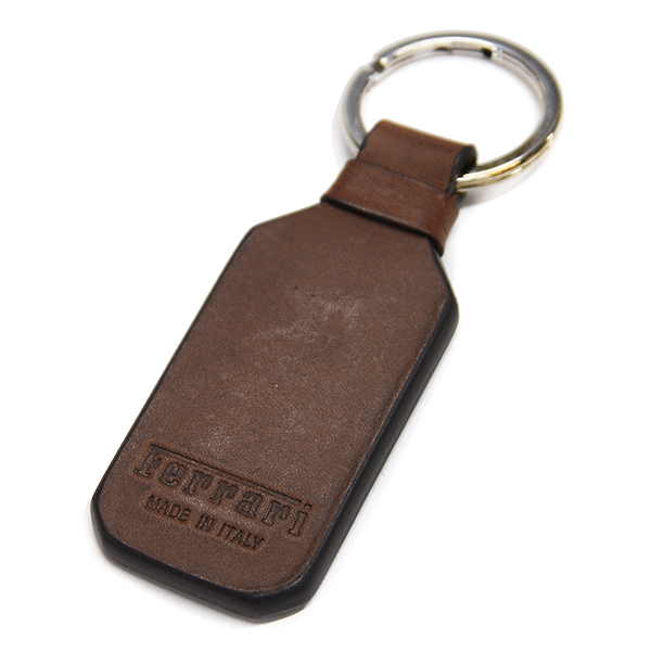 Ferrari Leather Keyring(Brown)