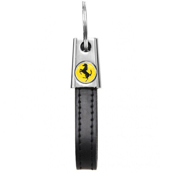 Ferrari Strap Shaped Keyring (Black)