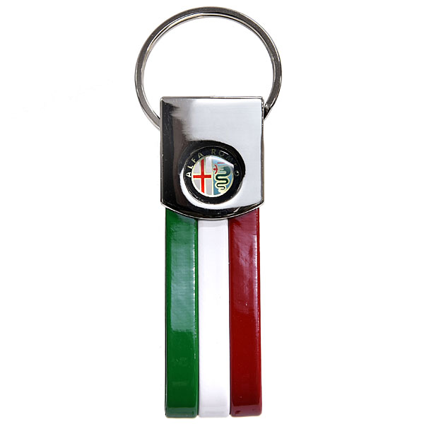 Alfa Romeo Tri Color Keyring ( Emblem Medal)