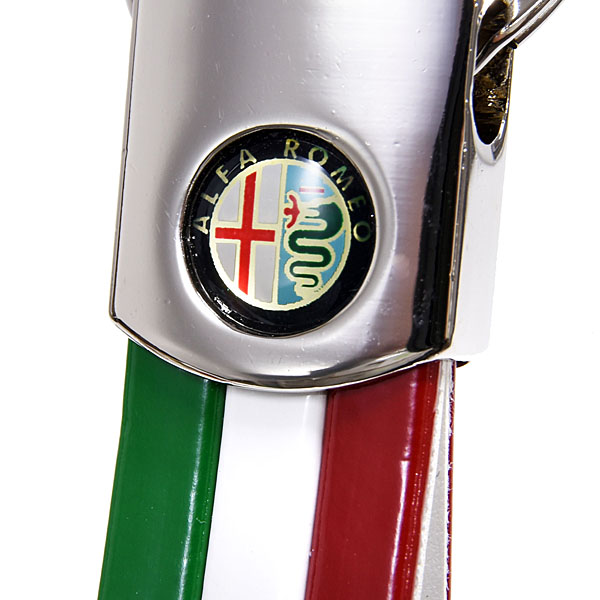 Alfa Romeo Tri Color Keyring ( Emblem Medal)