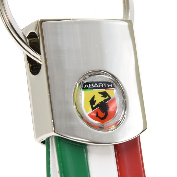 ABARTH Tri Color Keyring (Emblem Medal)