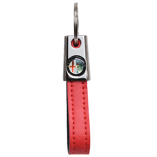 Alfa Romeo Strap Shaped Keyring (Red)