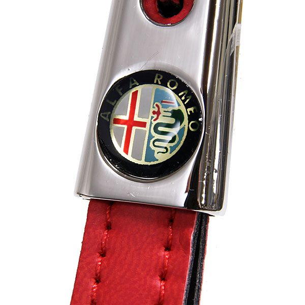 Alfa Romeo Strap Shaped Keyring (Red)