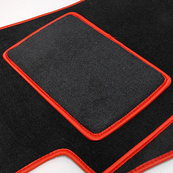 Alfa Romeo MiTo Floor Mats (Black/Red Piping/LHD)