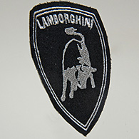 Lamborghini Emblem Patch (Black/Silver)