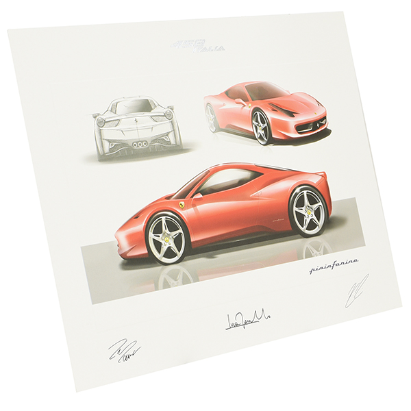 Ferrari 458 ITALIA lithograph