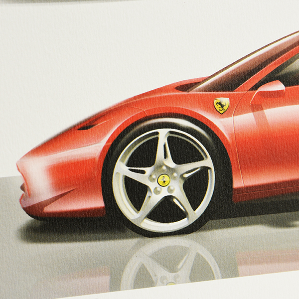 Ferrari 458 ITALIA lithograph