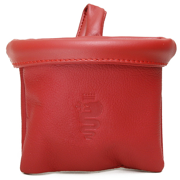 Alfa Romeo Small Leather Pocket with hook (Red/Poltrona Frau Leather)