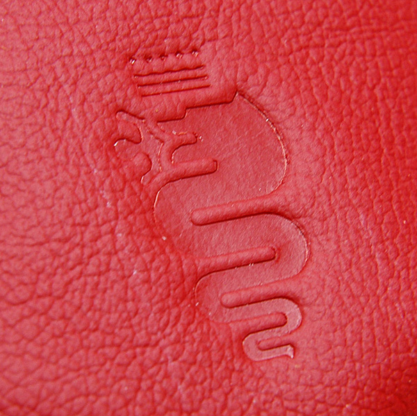 Alfa Romeo Small Leather Pocket with hook (Red/Poltrona Frau Leather)