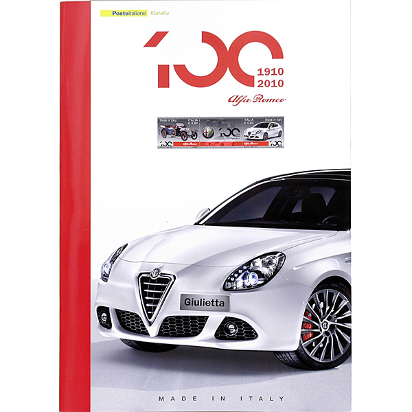 Alfa Romeo 100 anni POSTE ITALIANE POST CARD & STAMP Set