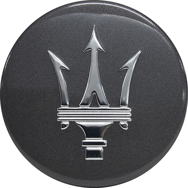 MASERATI Wheel Cap Set (Titanium Gray/Chrome Tridente)