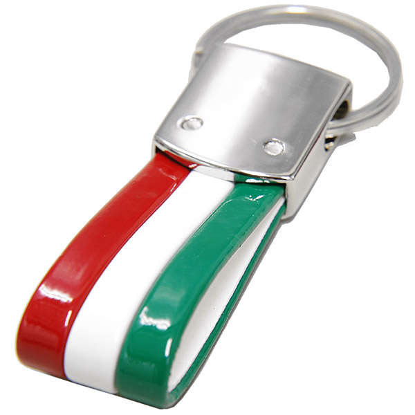 Alfa Romeo Tricolor Keyring (Quadrifoglio)