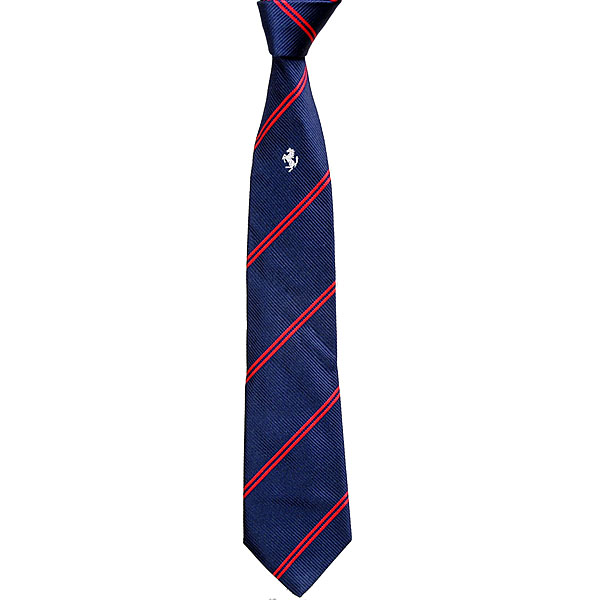 Ferrari Regimental Neck Tie (Navy/Red)