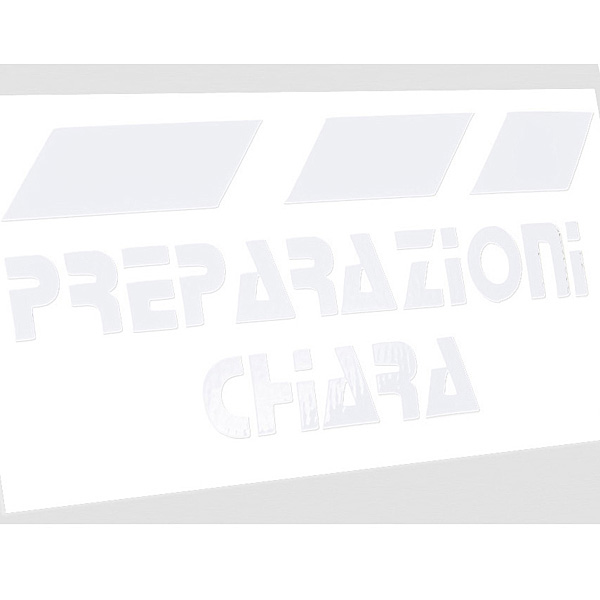 PREPARAZIONI CHIARA Sticker (Die Cut/White)