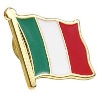 ITALIA Pin Badge (Flag)