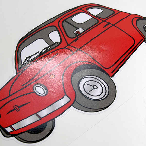 FIAT 500 Sticker (Red)