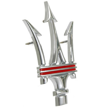 MASERATI TRIDENTE Emblem(Red)