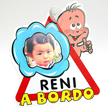 BEBE A BORDO Hand Made Plate