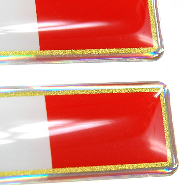 Italian Flag 3D Sticker (3pcs)