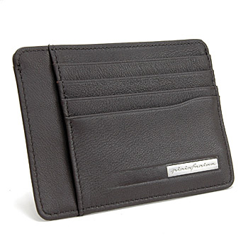 Pininfarina Leather Card Holder PERGUSA by BRICS (Dark Brown)(BP908861-099)