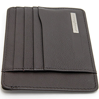 Pininfarina Leather Card Holder PERGUSA by BRICS (Dark Brown)(BP908861-099)