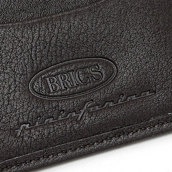 Pininfarina Leather Card Holder PERGUSA by BRICS (Dark Brown)(BP908861-099)