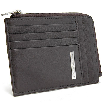 Pininfarina Leather Card Holder PERGUSA by BRICS (Dark Brown)(BP908896-099)