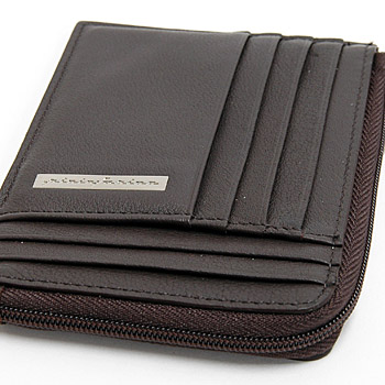 Pininfarina Leather Card Holder PERGUSA by BRICS (Dark Brown)(BP908896-099)