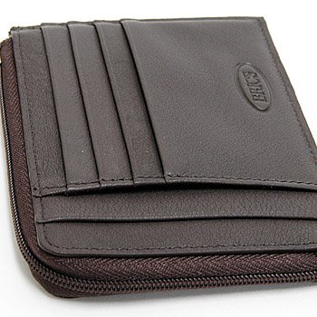 Pininfarina Leather Card Holder PERGUSA by BRICS (Dark Brown)(BP908896-099)