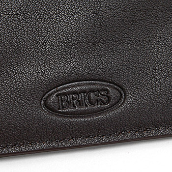 Pininfarina Leather Card Holder PERGUSA by BRICS (Dark Brown)(BP908896-099)