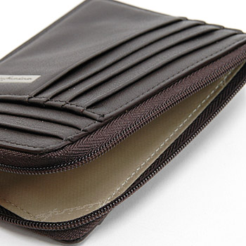 Pininfarina Leather Card Holder PERGUSA by BRICS (Dark Brown)(BP908896-099)