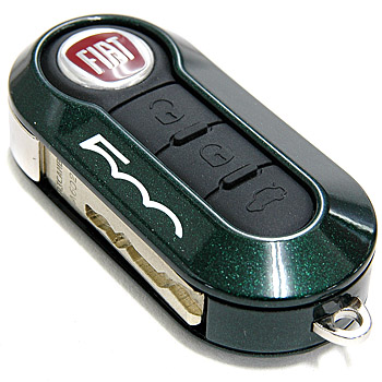 FIAT 500 Key Cover Set(Metaric Green/White)