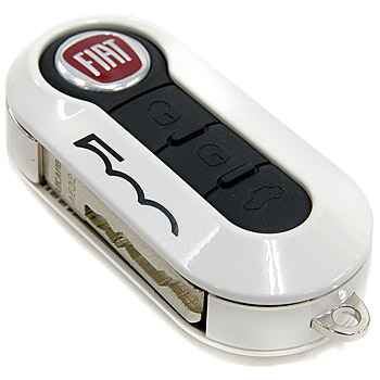 FIAT 500 Key Cover Set(Metaric Green/White)