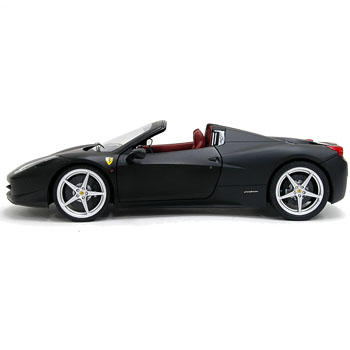 1/18 Ferrari 458 Spider Miniature Model(Mat Black)