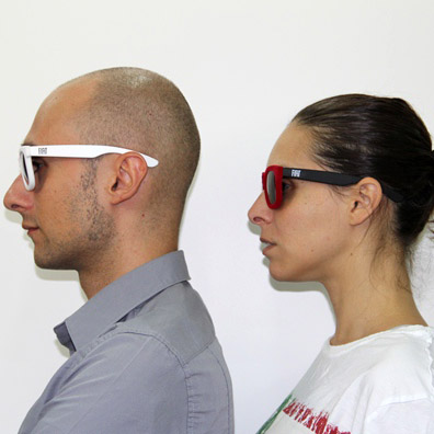 FIAT Sun Glasses -Velbet/White- by Italia Independent 