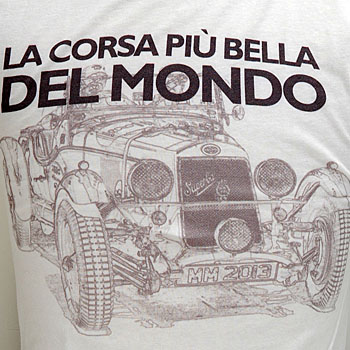 1000 MIGLIA Official T-Shirts-THE MOST BEAUTIFUL RACE IN THE WORLD-