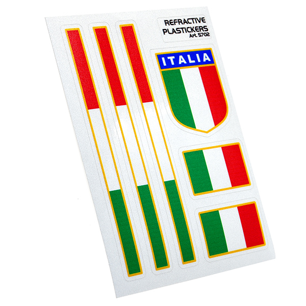 Italian Flag Sticker Set (Reflector/Type B)