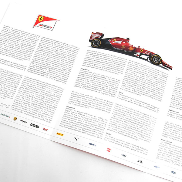 Scuderia Ferrari F14-T Press Leaflet & Drivers Card Set