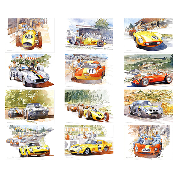 Ferrari Francorchamps Greeting Card Set