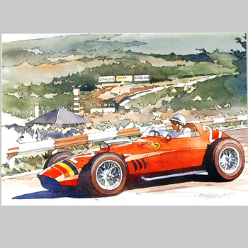 Ferrari Francorchamps Greeting Card Set