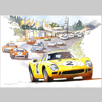 Ferrari Francorchamps Greeting Card Set