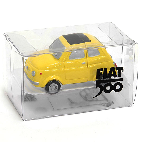 FIAT 500 Magnet miniature model(Yellow)