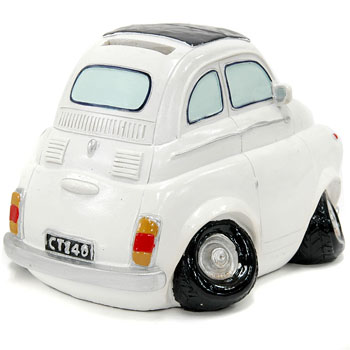 FIAT 500 Coin Bank(White)