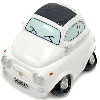 FIAT 500 Coin Bank(White)