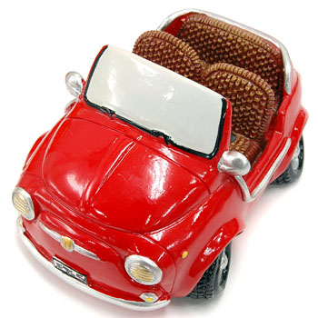 FIAT 500 JOLLY Coin Bank(Red)